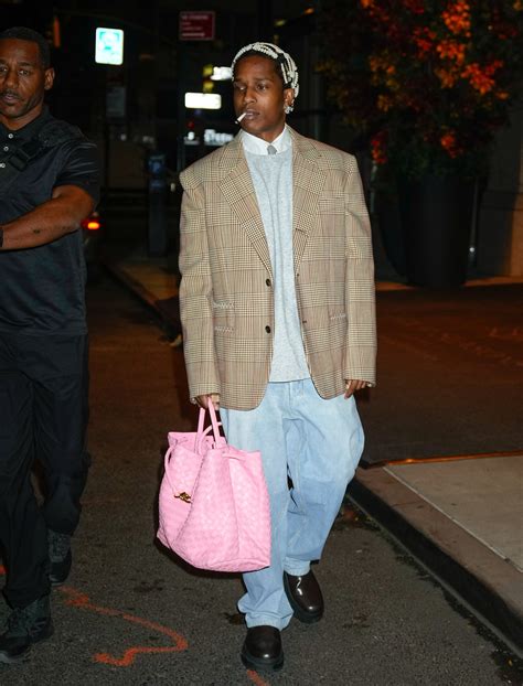 asap rocky purse|asap rocky dress up.